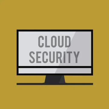 Handwriting text Cloud Security. Concept meaning Protect the stored information イラスト素材