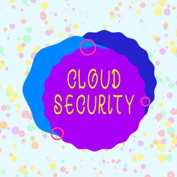 Handwriting text Cloud Security. Concept meaning protection of data stored Stock Illustration