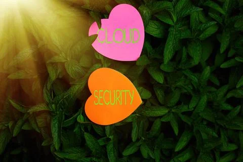 Handwriting text Cloud Security. Concept meaning protection of data stored Stock Photos