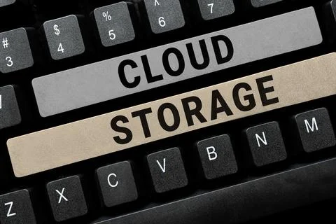 Handwriting text Cloud Storage. Conceptual photo computing connect devices to 스톡 사진