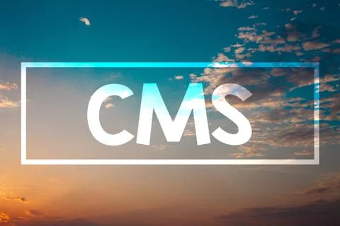 Handwriting text Cms. Concept meaning Content Management System supports modi Foto stock
