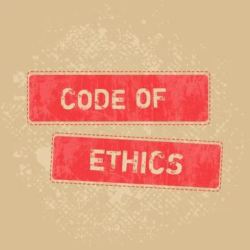 Handwriting text Code Of Ethics. Business idea Moral Rules Ethical Integrity イラスト素材