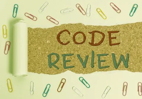 Handwriting text Code Review. Concept meaning single most effective technique Stock Photos