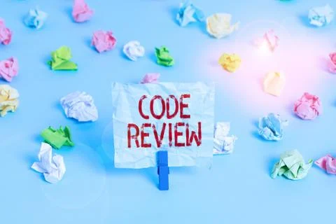 Handwriting text Code Review. Concept meaning single most effective technique Stock Photos