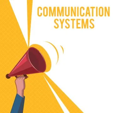 Handwriting text Communication Systems. Concept meaning Flow of Information use Stock Illustration