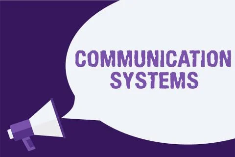 Handwriting text Communication Systems. Concept meaning Flow of Information use Stock Illustration