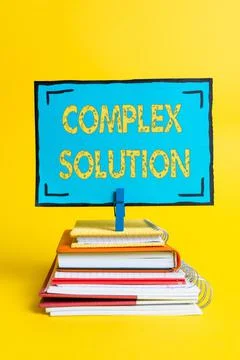 Handwriting text Complex Solution. Internet Concept significant ideas that are Foto stock