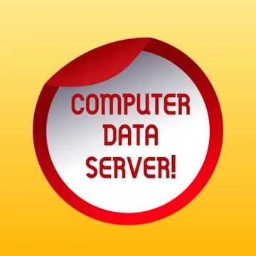 Handwriting text Computer Data Server. Concept meaning Computer platform that 스톡 일러스트