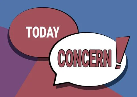 Handwriting text Concern. Business concept to be important to someone or to Stock Illustration