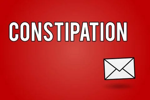 Handwriting text Constipation. Concept meaning Bowel movements that are erratic Stock Illustration