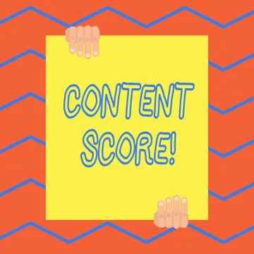Handwriting text Content Score. Concept meaning aggregated predictor for the Stock Illustration