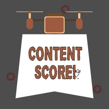 Handwriting text Content Score. Concept meaning aggregated predictor for the Stock Illustration