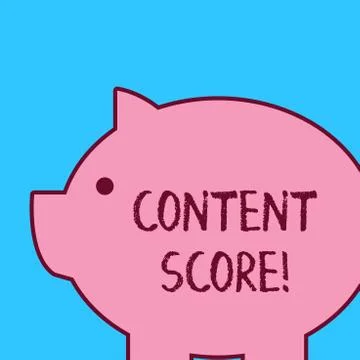 Handwriting text Content Score. Concept meaning aggregated predictor for the Stock Illustration