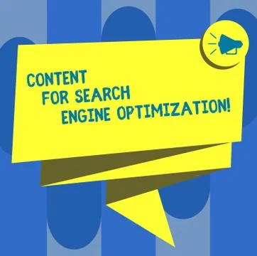 Handwriting text Content For Search Engine Optimization. Concept meaning SEO イラスト素材
