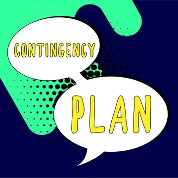 Handwriting text Contingency Plan. Conceptual photo appears in response to Stock Illustration