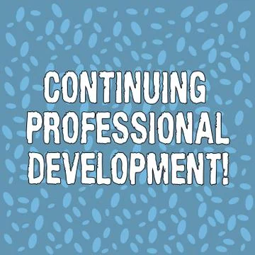 Handwriting text Continuing Professional Development. Concept meaning イラスト素材