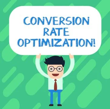 Handwriting text Conversion Rate Optimization. Concept meaning increasing the 库存插图