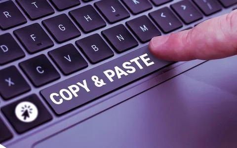 Handwriting text Copy Paste. Concept meaning an imitation, transcript, or Stock Photos