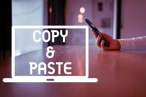 Handwriting text Copy Paste. Internet Concept an imitation, transcript, or 스톡 사진