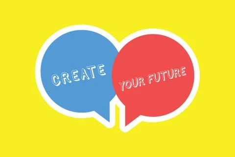 Handwriting text Create Your Future. Concept meaning Set Target and Career goals Stock Illustration