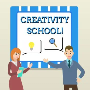 Handwriting text Creativity School. Concept meaning students are able to use イラスト素材
