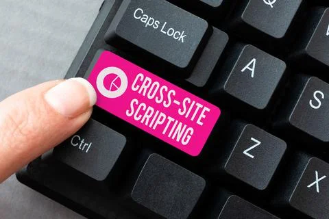 Handwriting text Cross Site Scripting. Concept meaning Security vulnerability 스톡 사진