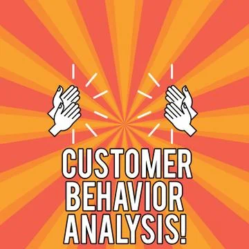 Handwriting text Customer Behavior Analysis. Concept meaning buying behaviour of Stock Illustration