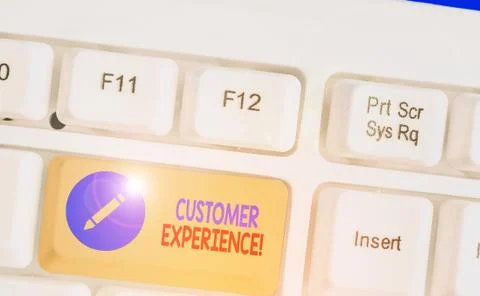 Handwriting text Customer Experience. Concept meaning product of interaction Stock Photos