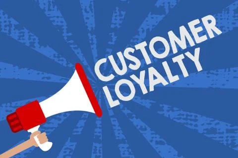 Handwriting text Customer Loyalty. Concept meaning result of consistently イラスト素材