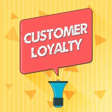 Handwriting text Customer Loyalty. Concept meaning result of consistently イラスト素材
