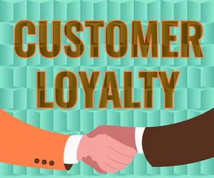 Handwriting text Customer Loyalty. Internet Concept result of consistently イラスト素材