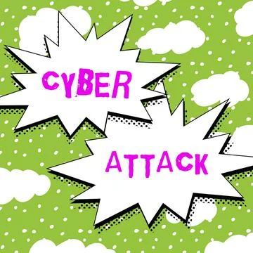 Handwriting text Cyber Attack. Concept meaning An attempt by hackers to Damage Illustration