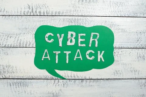 Handwriting text Cyber Attack. Conceptual photo An attempt by hackers to Damage Stock Photos