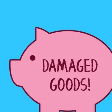 Handwriting text Damaged Goods. Concept meaning Products or commodities that are Stock Illustration
