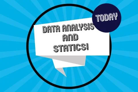 Handwriting text Data Analysis And Statics. Concept meaning Chart graph Stock Illustration