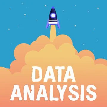 Handwriting text Data Analysis. Business approach Business intelligence and Stock Illustration