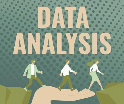 Handwriting text Data Analysis. Business showcase Translate numbers to Stock Illustration