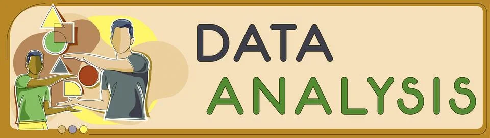 Handwriting text Data Analysis. Business concept Translate numbers to Analytical Stock Illustration