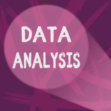 Handwriting text Data Analysis. Concept meaning Translate numbers to Analytical Stock Illustration