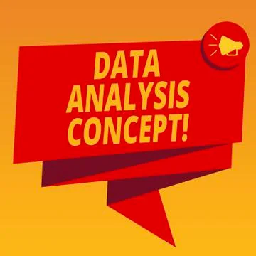 Handwriting text Data Analysis Process. Concept meaning the procedures or Illustrazione stock