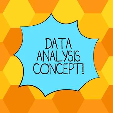 Handwriting text Data Analysis Process. Concept meaning the procedures or Stock Illustration