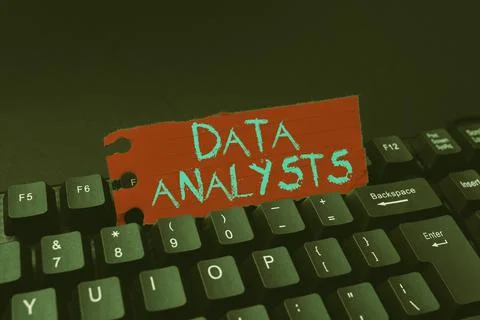 Handwriting text Data Analysts. Business overview Programmer Design and Create Stock Photos