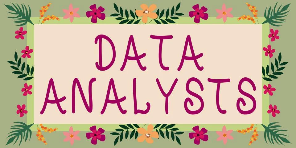 Handwriting text Data Analysts. Word Written on Programmer Design and Create Stock Illustration