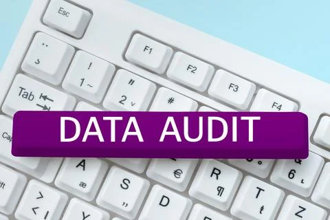 Handwriting text Data Audit. Word for auditing of data to assess its quality for 写真素材