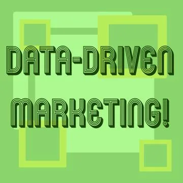 Handwriting text Data Driven Marketing. Concept meaning Strategy built on イラスト素材