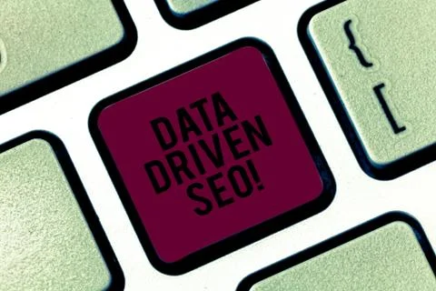 Handwriting text Data Driven Seo. Concept meaning Search engine optimization Stock Photos