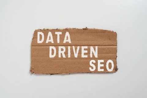 Handwriting text Data Driven Seo. Business showcase Search engine optimization Stock Photos