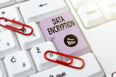 Handwriting text Data EncryptionSymmetric-key algorithm for the encrypting 写真素材