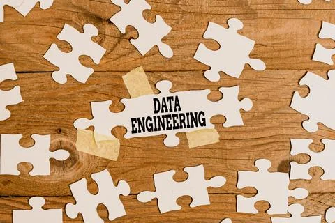 Handwriting text Data Engineering. Internet Concept data science that focuses on Stock Photos