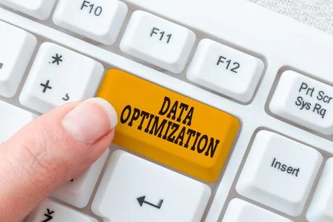 Handwriting text Data Optimization. Conceptual photo process that prepares the Stock Photos